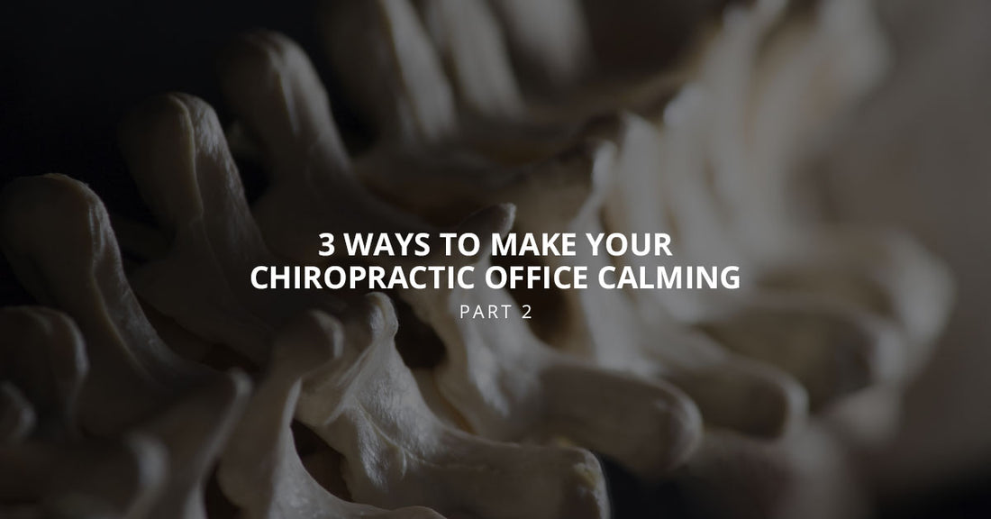 3 Ways to Make Your Chiropractic Office Calming, Part 2