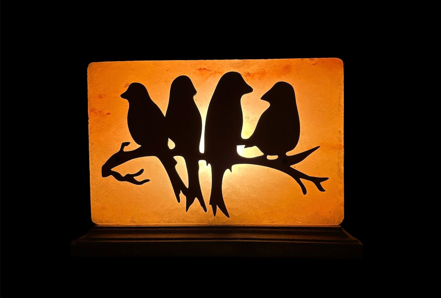 Himalayan Salt Birds Sitting on a Branch Lamp