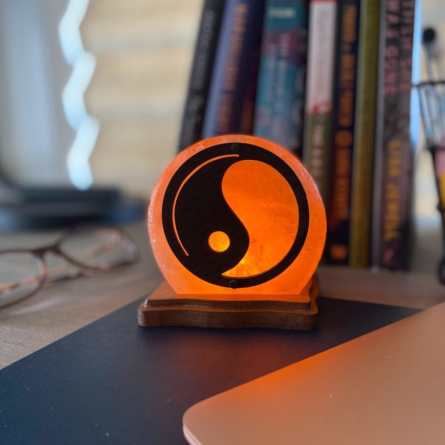 Ying Yang USB Plugin Himalayan Salt Lamp