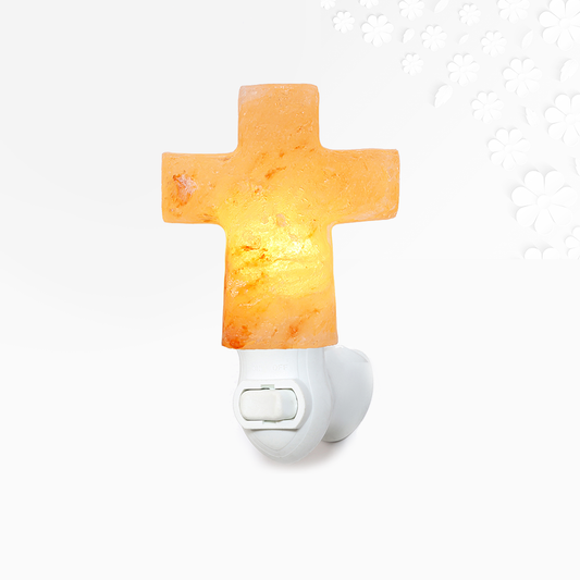 Himalayan Salt Cross Night Light
