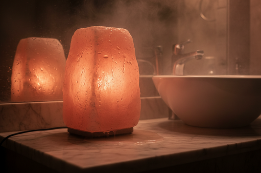 Why NOT to put your salt lamp in the bathroom or high moisture area
