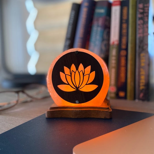 Lotus USB Plugin Himalayan Salt Lamp