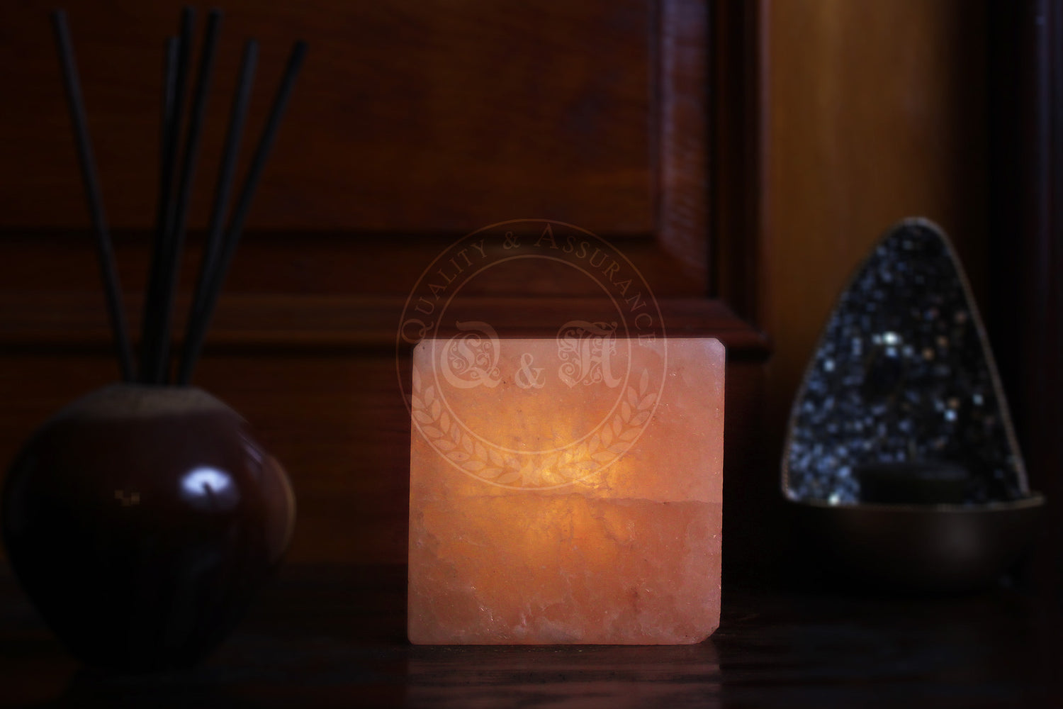 Himalayan Salt Cube T-light Candle Holder